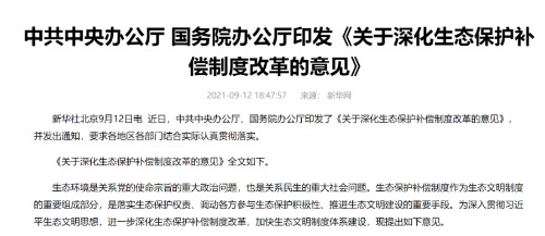 重磅！中办国办发文，建立绿色股票指数，发展碳排放权期货交易，全国碳市场交易项目将扩容